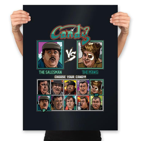 Candy Fighter - Prints Posters RIPT Apparel 18x24 / Black