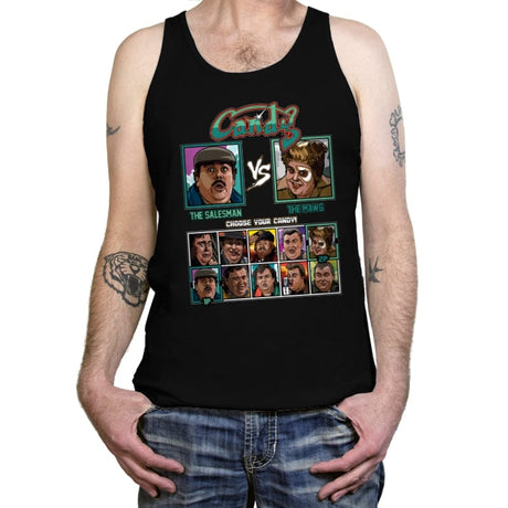 Candy Fighter - Tanktop Tanktop RIPT Apparel X-Small / Black