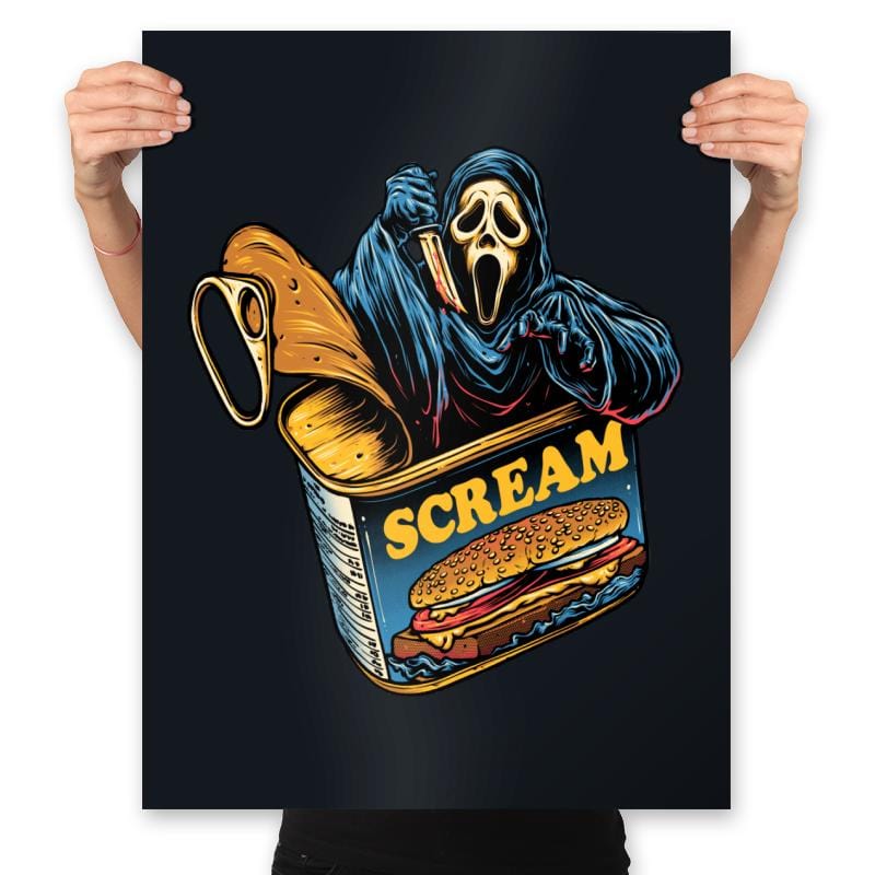 Canned Ghost - Prints Posters RIPT Apparel 18x24 / Black