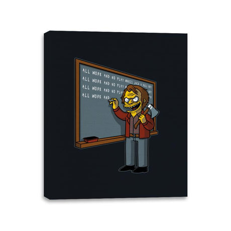 Horror Movie Chalkboard Animation - Canvas Wraps