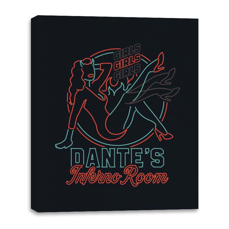 Dante Devil Girl Neon - Canvas Wraps