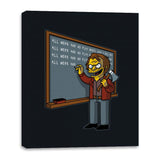 Horror Movie Chalkboard Animation - Canvas Wraps