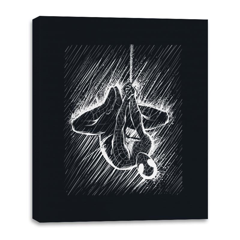 Spider in the Rain - Canvas Wraps