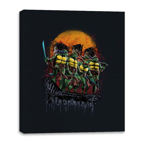 Turtles on the Roof - Canvas Wraps