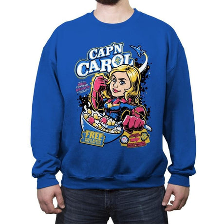 Cap'n Carol - Crew Neck Sweatshirt Crew Neck Sweatshirt RIPT Apparel