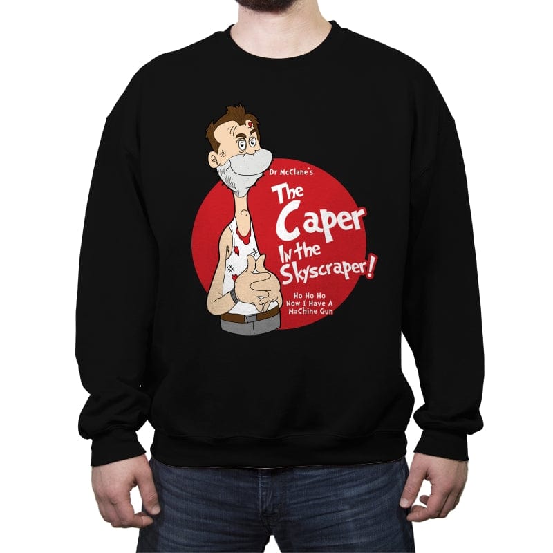 Caper in the Skyscraper - Crew Neck Sweatshirt Crew Neck Sweatshirt RIPT Apparel Small / Black