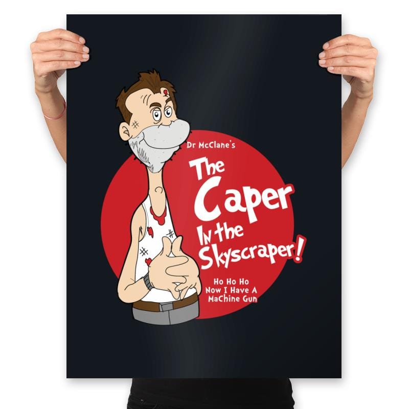 Caper in the Skyscraper - Prints Posters RIPT Apparel 18x24 / Black