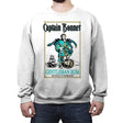 Captain Bonnet - Crew Neck Sweatshirt Crew Neck Sweatshirt RIPT Apparel Small / White