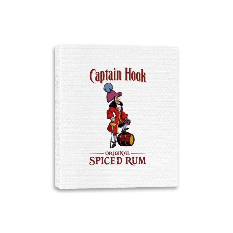 Captain Hook Spiced Rum - Canvas Wraps Canvas Wraps RIPT Apparel 8x10 / White