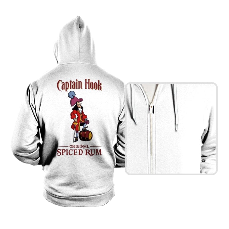 Captain Hook Spiced Rum - Hoodies Hoodies RIPT Apparel Small / White