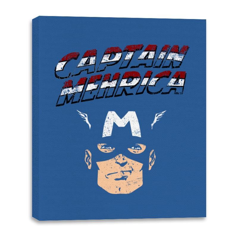 Captain Mehrica  - Canvas Wraps Canvas Wraps RIPT Apparel 16x20 / Royal