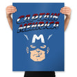 Captain Mehrica  - Prints Posters RIPT Apparel 18x24 / Royal