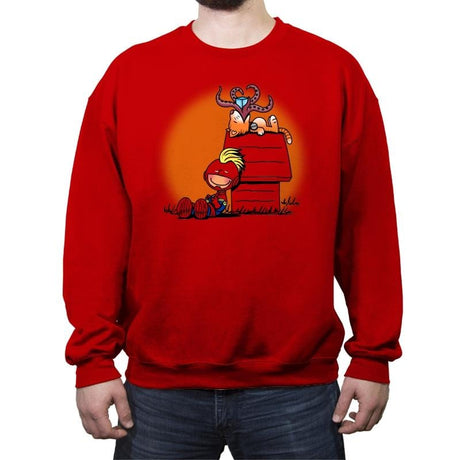 Captain Peanuts - Crew Neck Sweatshirt Crew Neck Sweatshirt RIPT Apparel