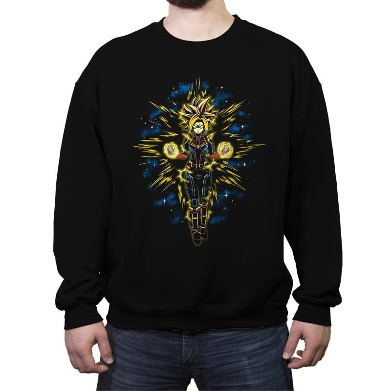 Captain Saiyan - Crew Neck Sweatshirt Crew Neck Sweatshirt RIPT Apparel