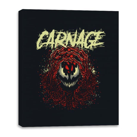 CARNAGE - Canvas Wraps Canvas Wraps RIPT Apparel 16x20 / Black