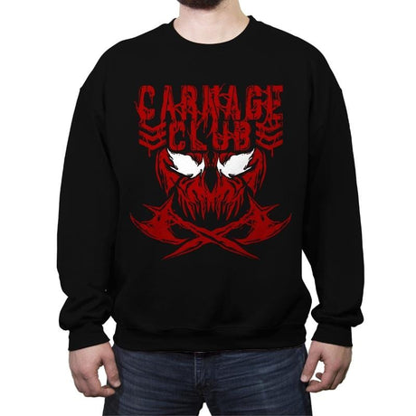 CARNAGE CLUB Exclusive - Crew Neck Sweatshirt Crew Neck Sweatshirt RIPT Apparel Small / Black