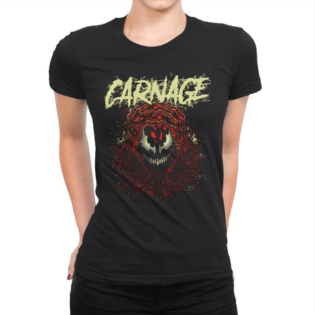 CARNAGE - Womens Premium T-Shirts RIPT Apparel Small / Black