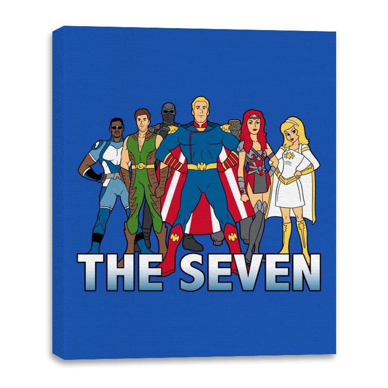 Cartoon Seven - Canvas Wraps Canvas Wraps RIPT Apparel 16x20 / Royal