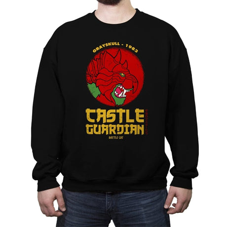 Castle Guardian - Crew Neck Sweatshirt Crew Neck Sweatshirt RIPT Apparel Small / Black