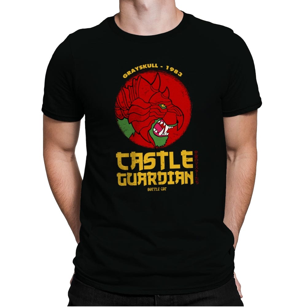 Castle Guardian - Mens Premium T-Shirts RIPT Apparel Small / Black