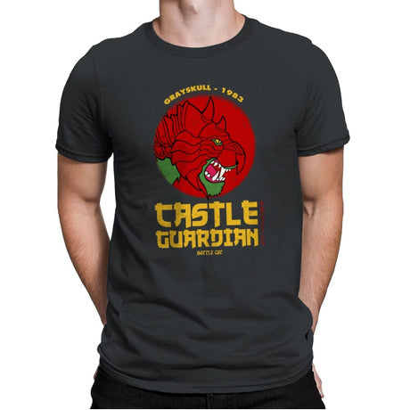 Castle Guardian - Mens Premium T-Shirts RIPT Apparel Small / Heavy Metal