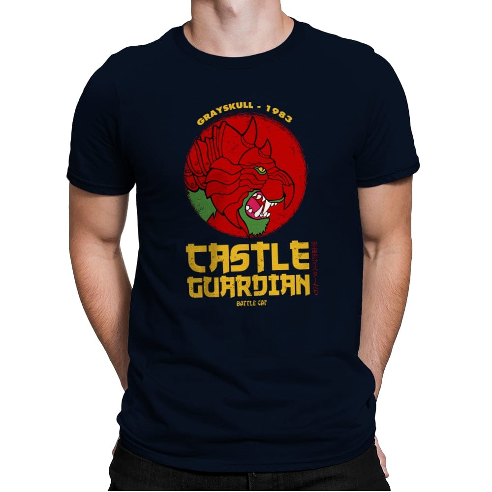 Castle Guardian - Mens Premium T-Shirts RIPT Apparel Small / Midnight Navy