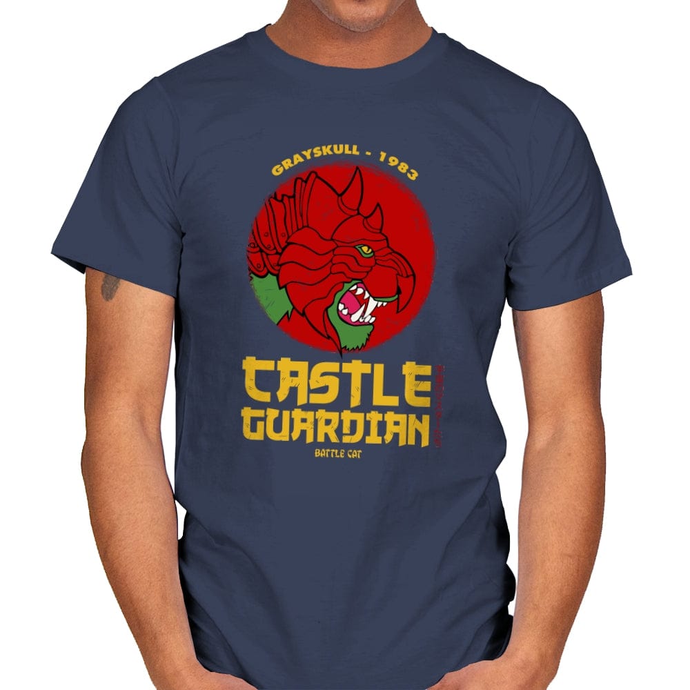 Castle Guardian - Mens T-Shirts RIPT Apparel Small / Navy