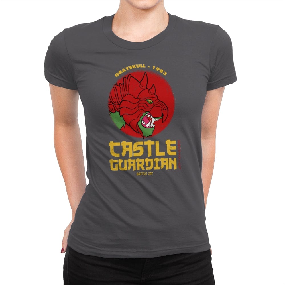 Castle Guardian - Womens Premium T-Shirts RIPT Apparel Small / Heavy Metal