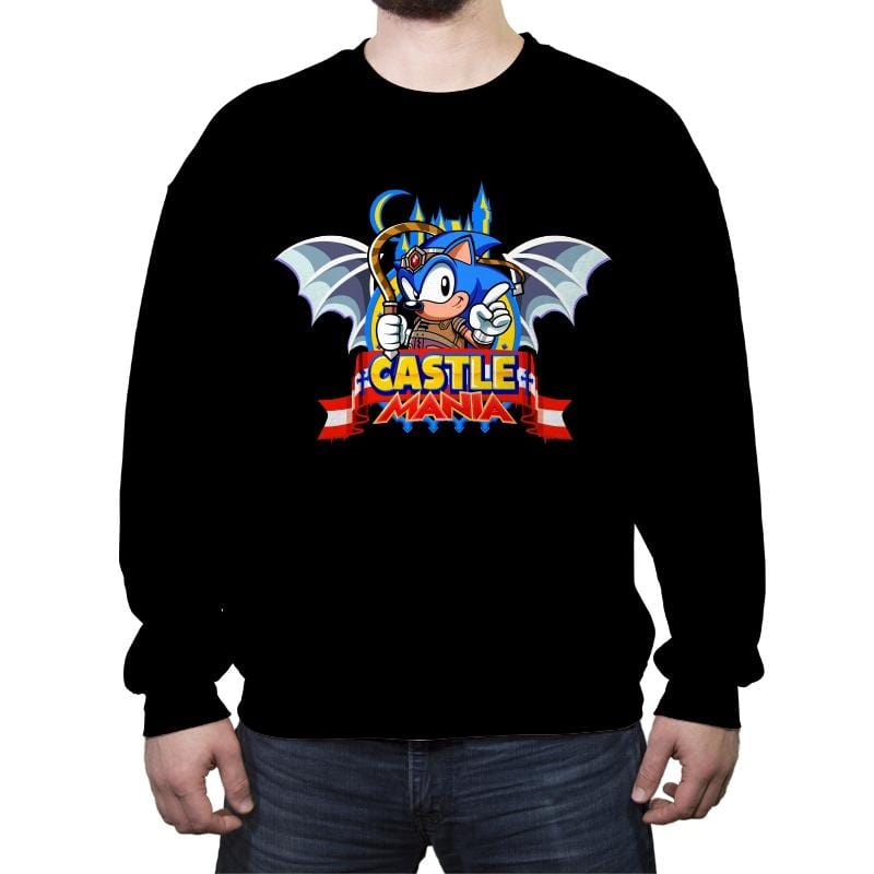 Castle Mania - Crew Neck Sweatshirt Crew Neck Sweatshirt RIPT Apparel Small / Black