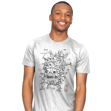 Castle Plan - Mens T-Shirts RIPT Apparel Small / White