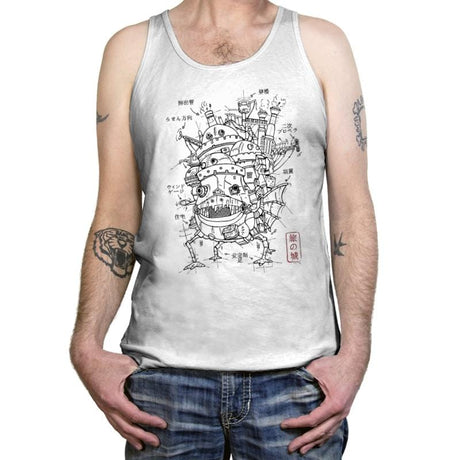 Castle Plan - Tanktop Tanktop RIPT Apparel X-Small / White