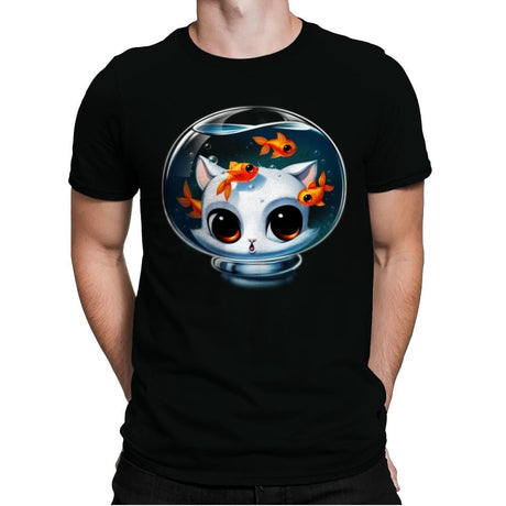 Castronaut Cat - Mens Premium T-Shirts RIPT Apparel Small / Black