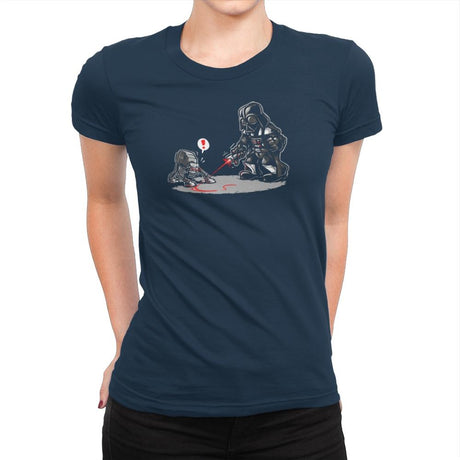 Cat-At Distraction - 80s Blaarg - Womens Premium T-Shirts RIPT Apparel Small / Midnight Navy