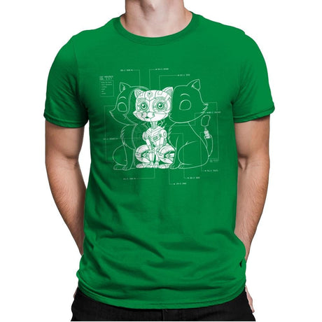 Cat Inside - Mens Premium T-Shirts RIPT Apparel Small / Kelly