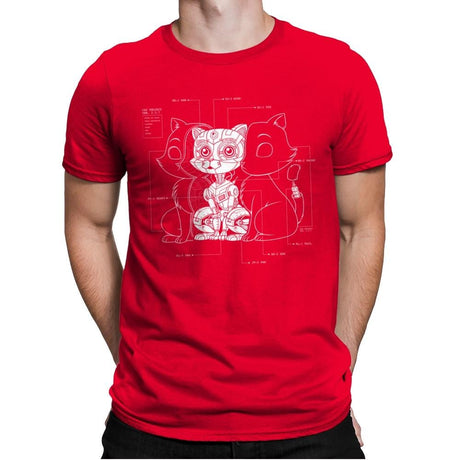 Cat Inside - Mens Premium T-Shirts RIPT Apparel Small / Red