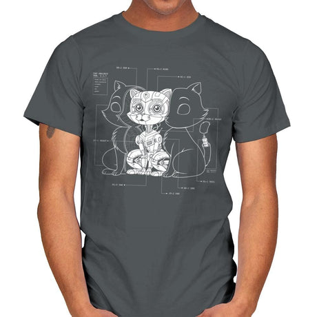 Cat Inside - Mens T-Shirts RIPT Apparel Small / Charcoal