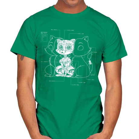 Cat Inside - Mens T-Shirts RIPT Apparel Small / Kelly