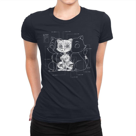 Cat Inside - Womens Premium T-Shirts RIPT Apparel Small / Midnight Navy