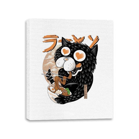 Cat Love Ramen - Canvas Wraps Canvas Wraps RIPT Apparel 11x14 / White