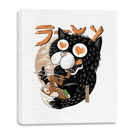 Cat Love Ramen - Canvas Wraps Canvas Wraps RIPT Apparel 16x20 / White