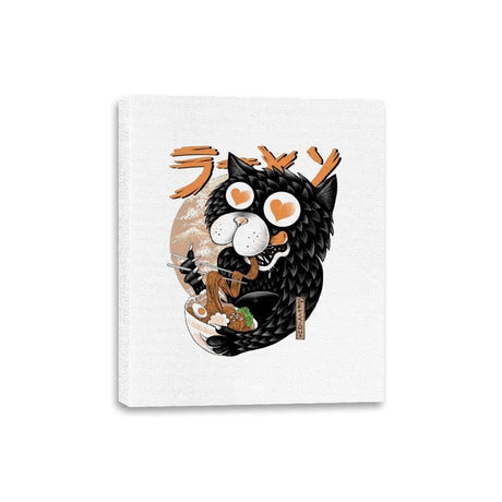 Cat Love Ramen - Canvas Wraps Canvas Wraps RIPT Apparel 8x10 / White