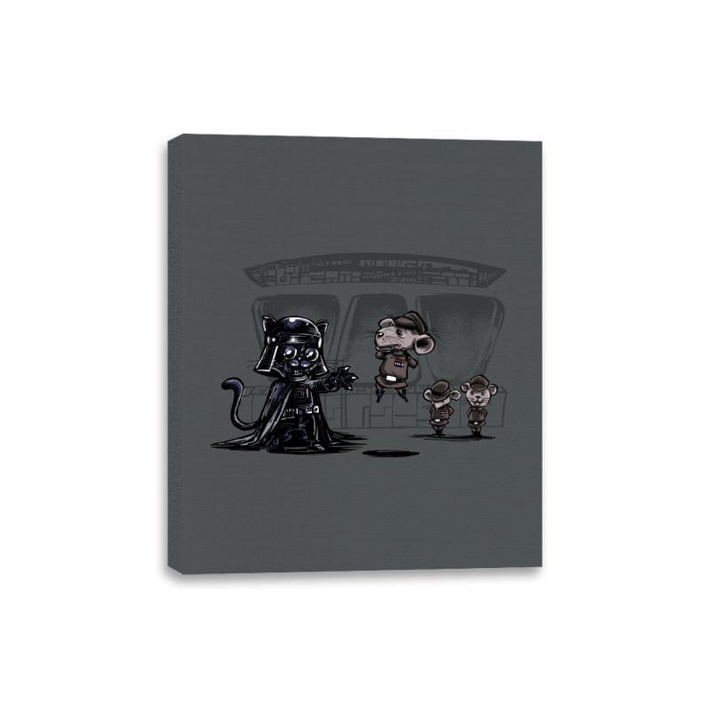 Cat Vader - Canvas Wraps Canvas Wraps RIPT Apparel 8x10 / Charcoal