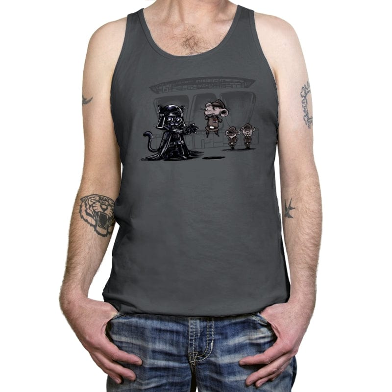 Cat Vader - Tanktop Tanktop RIPT Apparel X-Small / Asphalt