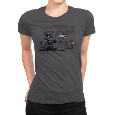 Cat Vader - Womens Premium T-Shirts RIPT Apparel Small / Heavy Metal