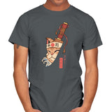 Catana Blade Meowster - Mens T-Shirts RIPT Apparel Small / Charcoal