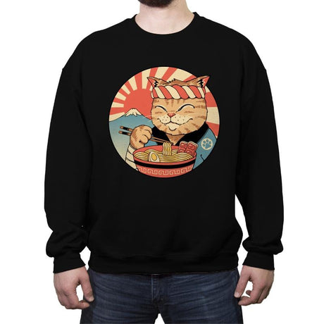 Catana Ramen - Crew Neck Sweatshirt Crew Neck Sweatshirt RIPT Apparel Small / Black