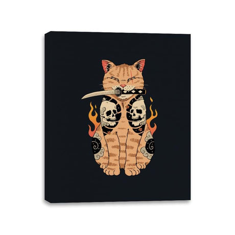 Catana Skull - Canvas Wraps Canvas Wraps RIPT Apparel 11x14 / Black