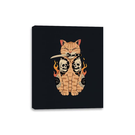 Catana Skull - Canvas Wraps Canvas Wraps RIPT Apparel 8x10 / Black