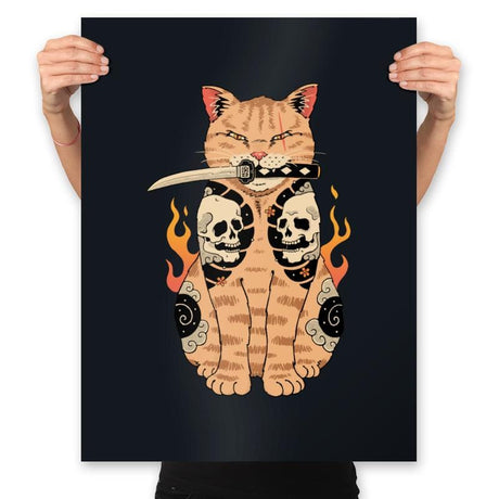 Catana Skull - Prints Posters RIPT Apparel 18x24 / Black