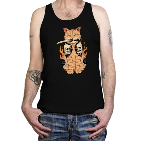 Catana Skull - Tanktop Tanktop RIPT Apparel X-Small / Black